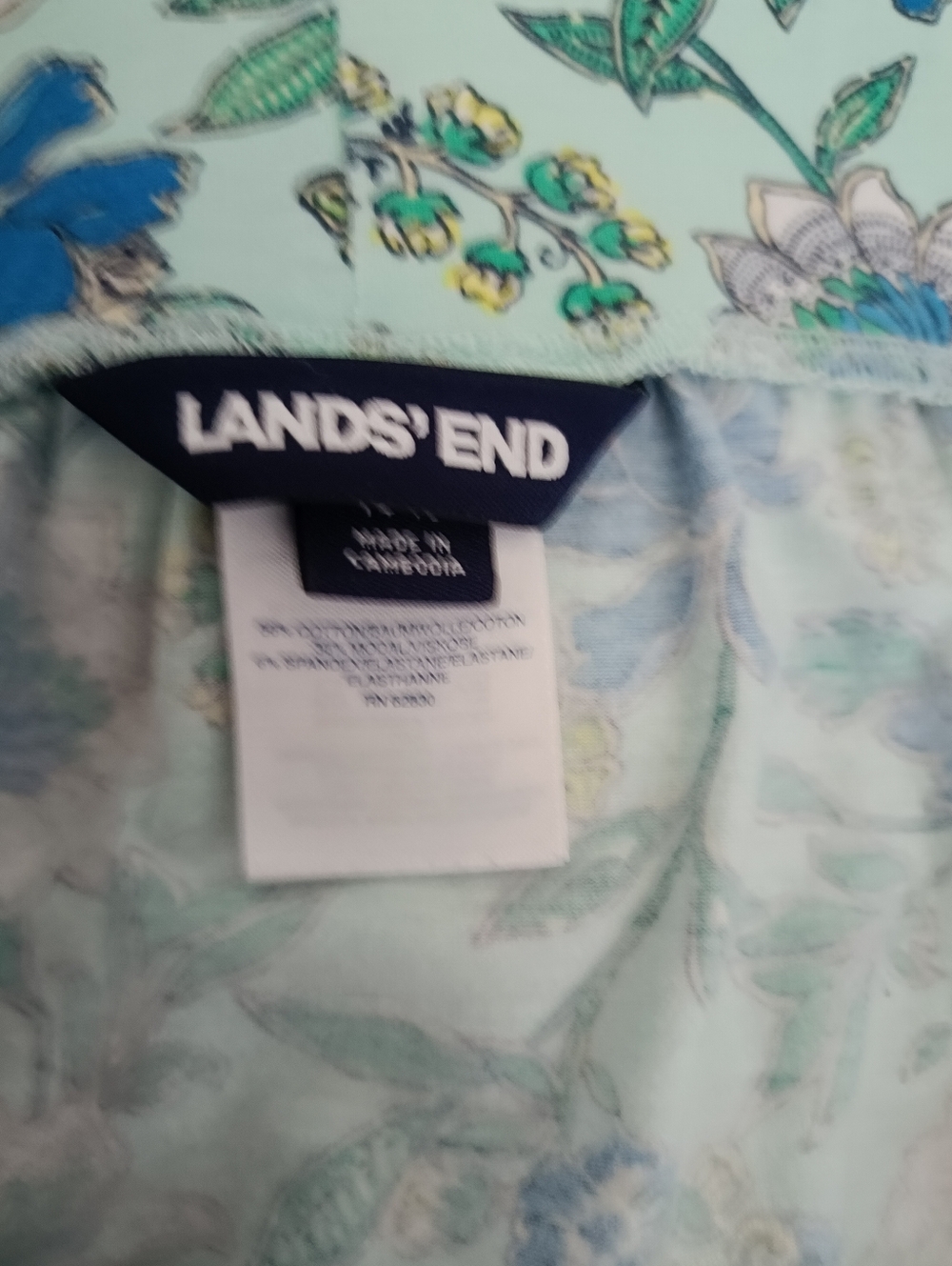 L🍀Blue Floral Tiered Maxi Skirt - Picture 7 of 8